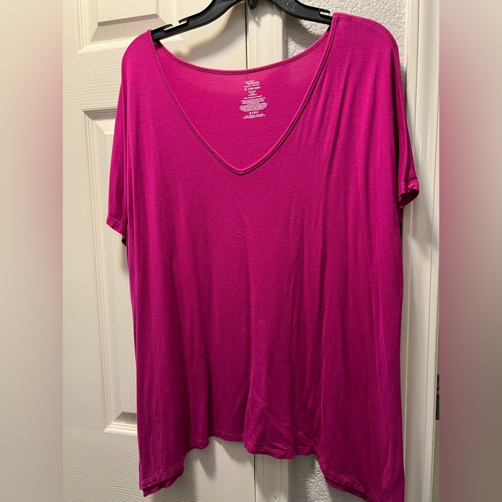 Pink flowy shirt 2x